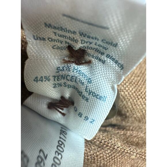 Marine Layer Flora Hemp Blazer Brown Size Medium - Picture 7 of 7